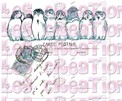 Pingouins bleus carte postale - A5